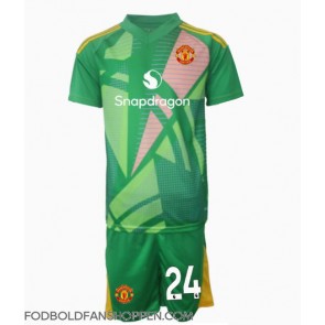 Manchester United Andre Onana #24 Målmand Tredjetrøje Børn 2024-25 Kortærmet (+ Korte bukser)